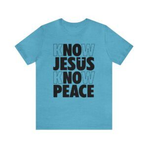 JUST CODE Know Jesus Know Peace Short Sleeve Tee